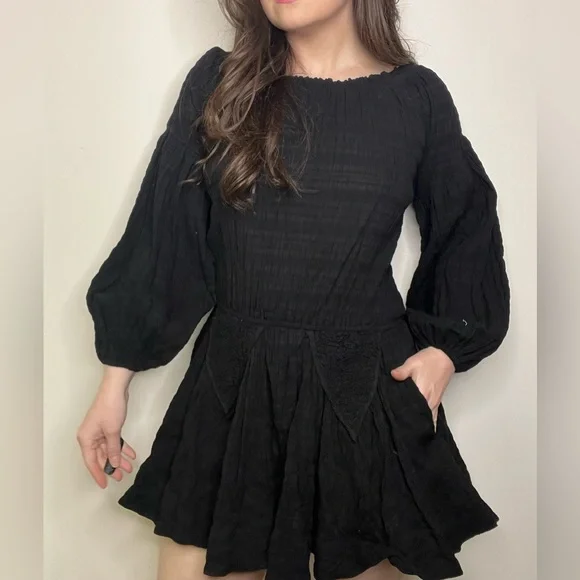 elastic drop waist dress Anna-Kaci Women's Plus Size Casual Round Neck Flutter Short Sleeve Ela main image 1